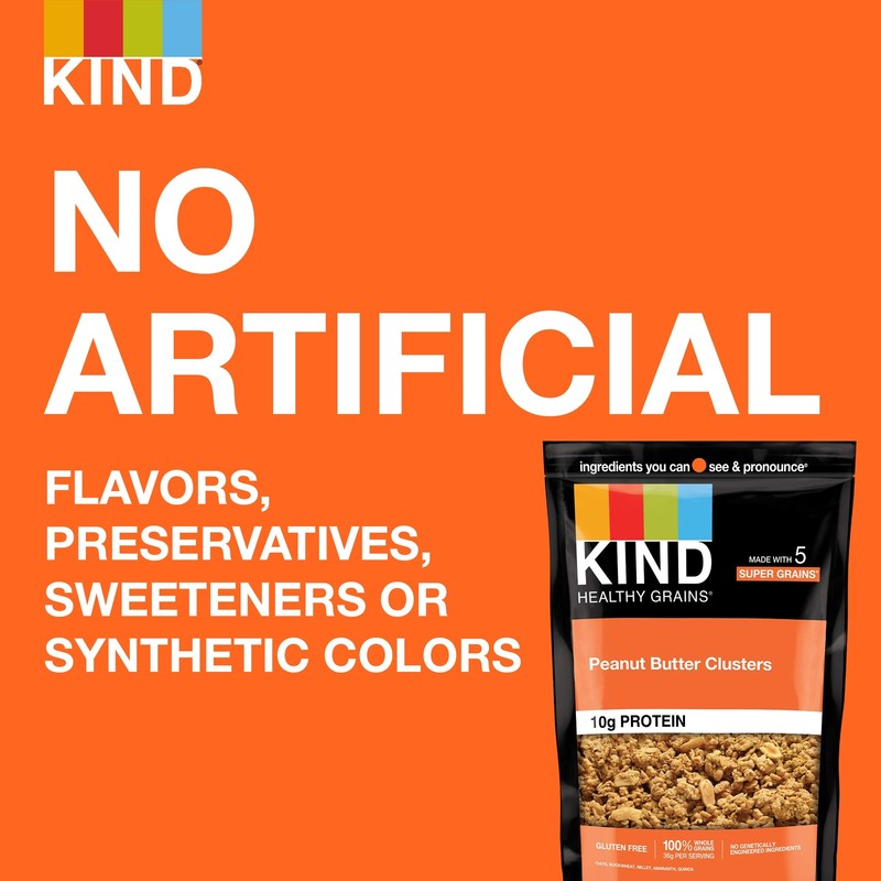 KIND Healthy Grains Peanut Butter Granola Clusters 11oz Pack of 3 Gluten Free... gallery