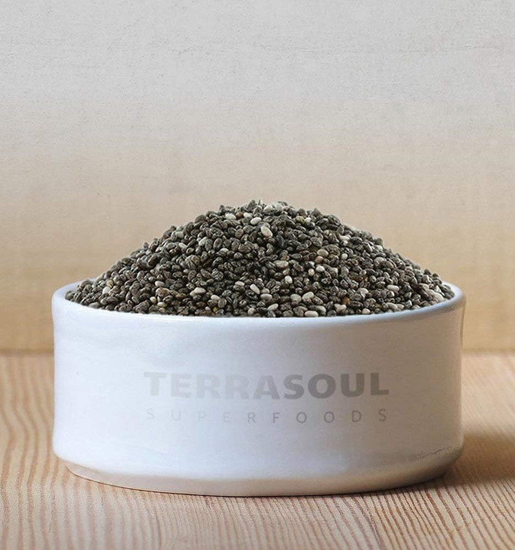 Organic Black Chia Seeds, 2.5 Pounds, Nutrient gallery