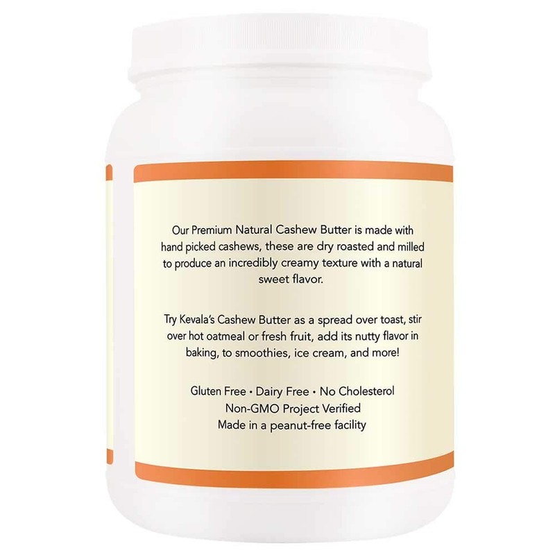 Kevala Cashew Butter - Premium Natural Cashew Cream for Baking and Cooking, D... gallery