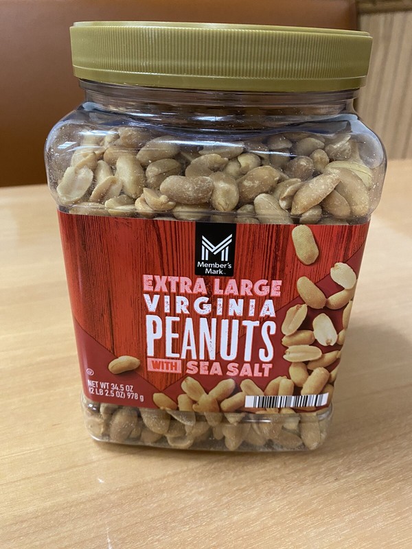 3 Packs - Member's Mark Dry Roasted Peanuts with Sea Salt 34.5 oz Total 103.5 oz gallery