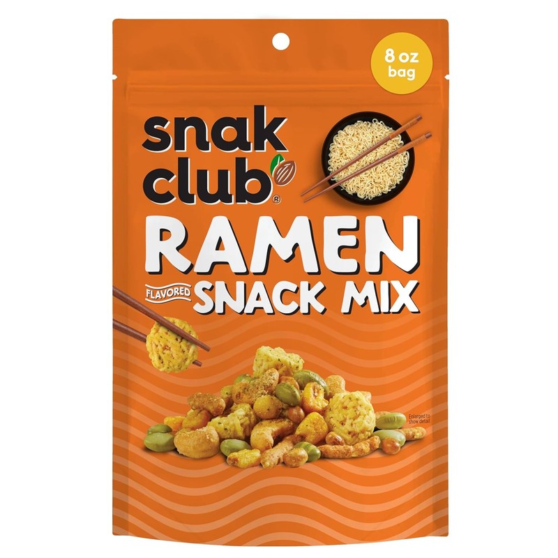 Crunchy Ramen Sesame Snack Mix Snak Club 8 oz