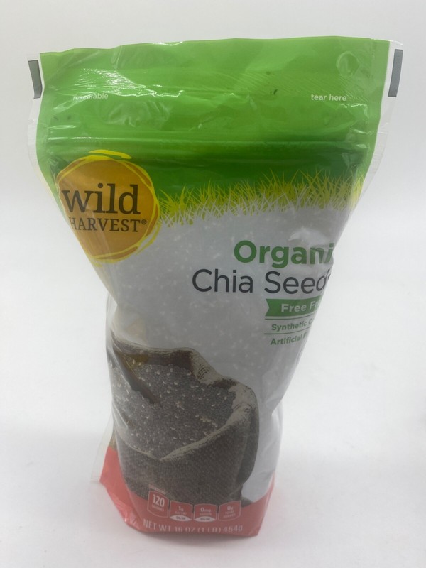 Wild Harvest Organic Chia Seeds 1 Pound