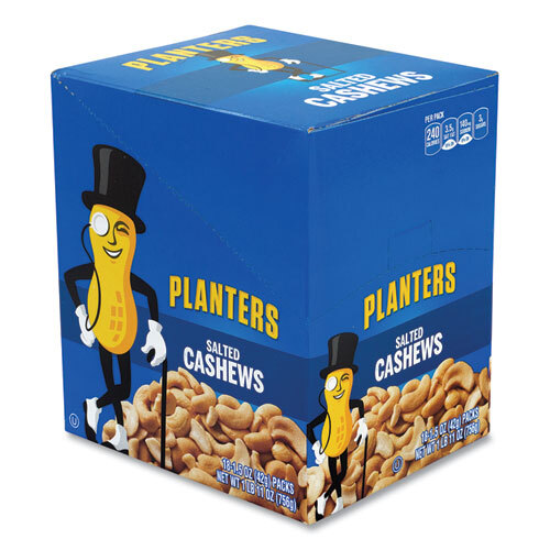 Planters Salted Cashews 1.5 oz (Pack Of 36)