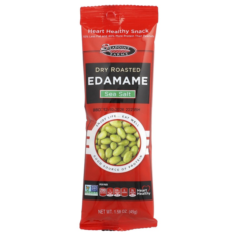 Dry Roasted Edamame, Sea Salt, 12 Packs, 1.58 oz (45 g) Each gallery