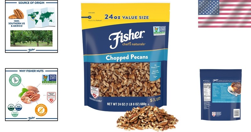 Unsalted Pecans 24 oz - Protein, Keto Friendly gallery