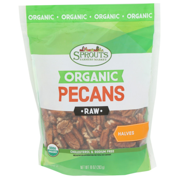 3 Pack - Sprouts Organic Raw Pecan Halves 10 oz