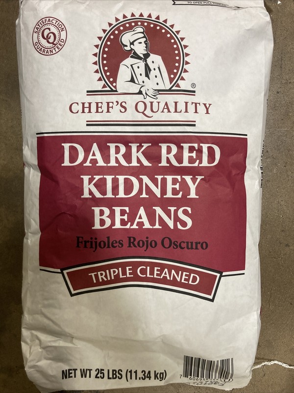 25 Lbs Chef’s Quality Dark Red Kidney Beans New Triple Cleaned gallery