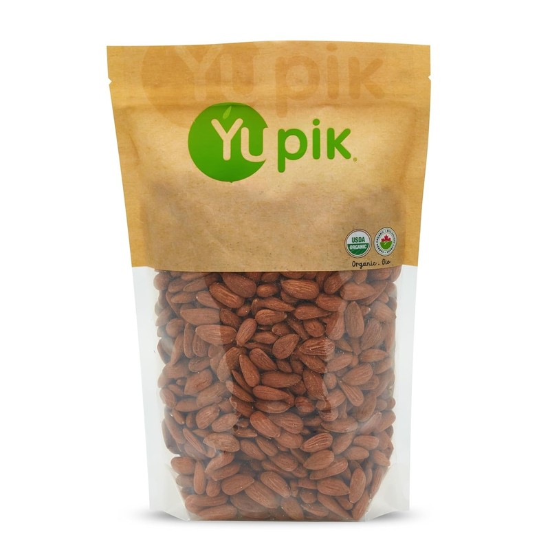 Organic Raw European Almonds 2.2 lb Bulk Non-GMO Vegan Gluten-Free Whole