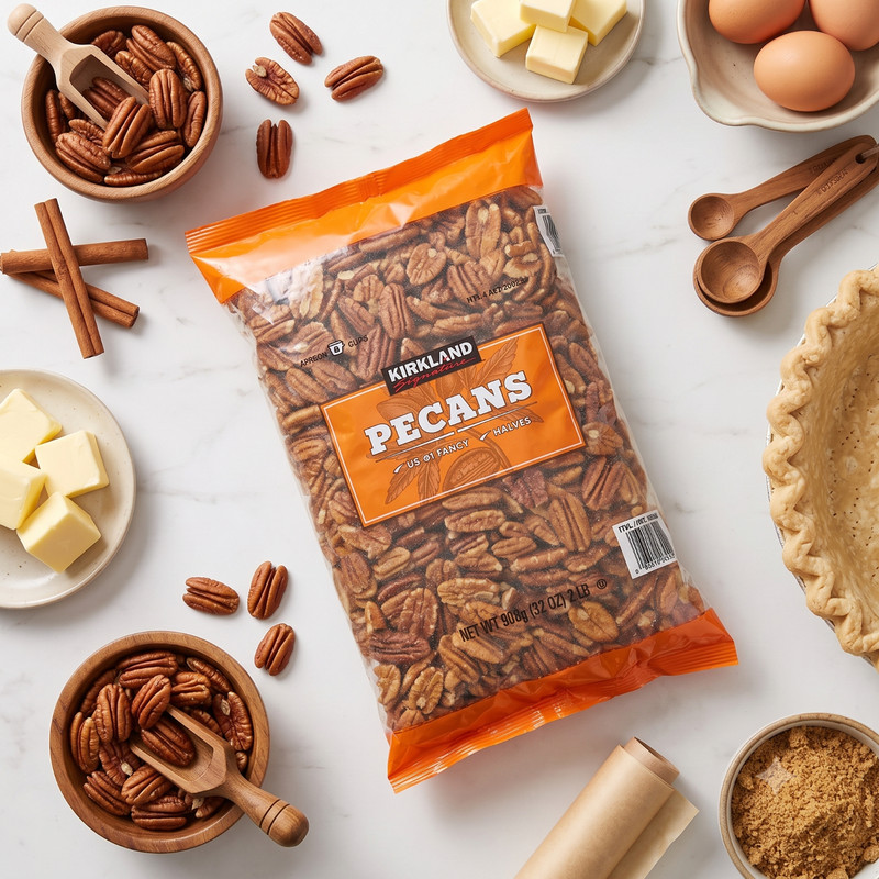 4 Pack Kirkland Signature Pecan Halves, 2 lbs gallery