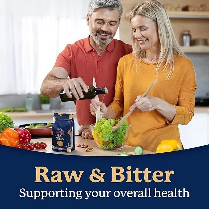 Organic Bitter Raw Apricot Kernel Premium Seeds 16oz Gluten Free Vegan USDA 1 lb gallery