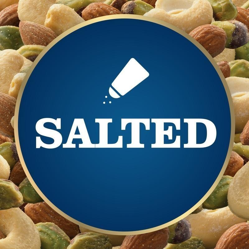 Deluxe Pistachio Nut Mix Almonds Cashews Roasted Sea Salt Snack 14.5 oz New gallery