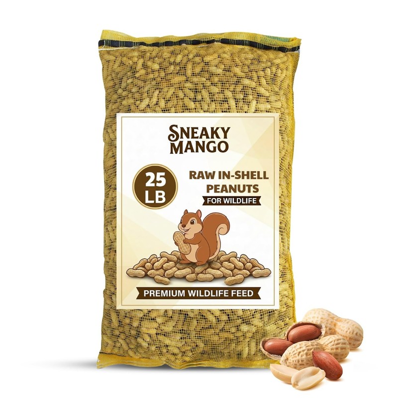 25 lb Raw Peanuts in Shell - All-Natural Wildlife Food for Squirrels, Birds & De gallery