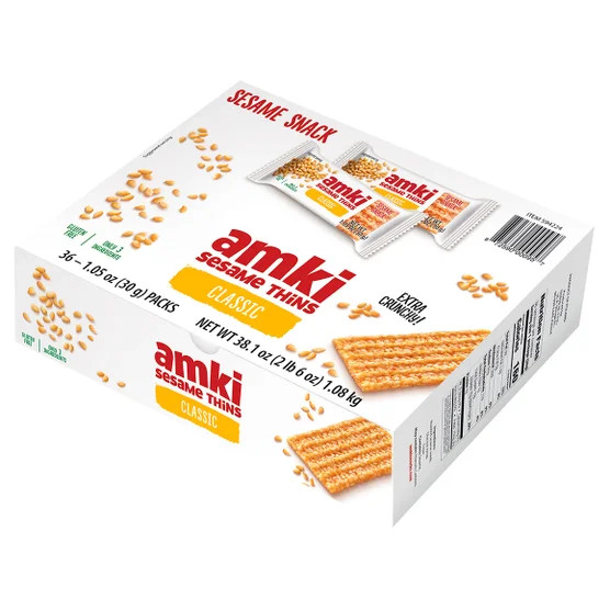Amki Sesame Thins, 1.25 oz, 36-count gallery