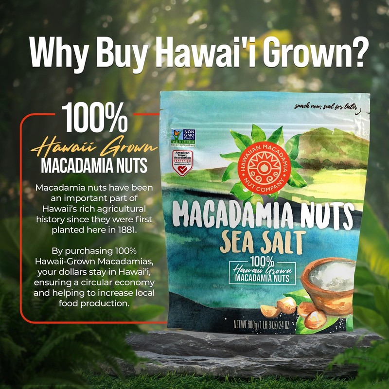 Macadamia Nuts Sea Salt 24 oz gallery