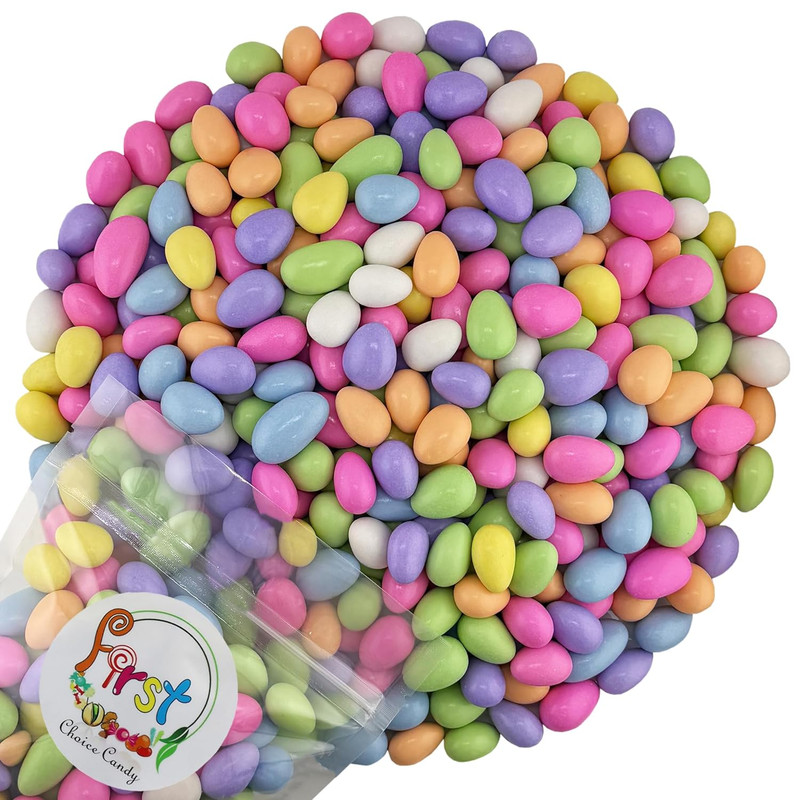 Jordan Almonds 1 Pound (Pack of 1), Assorted Pastel Colors