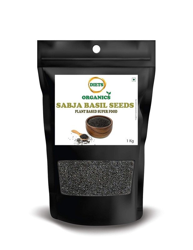 Diets Organics Sabja Basil Seeds 1000gm