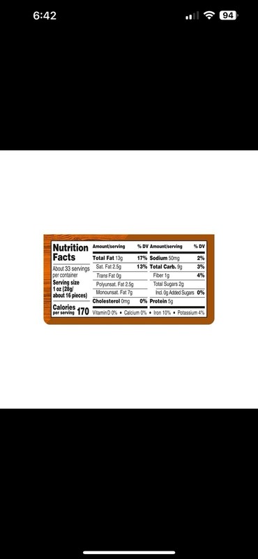 2 PACK - Member's Mark Lightly Salted Whole Cashews (33 oz.) Total 66 oz. gallery