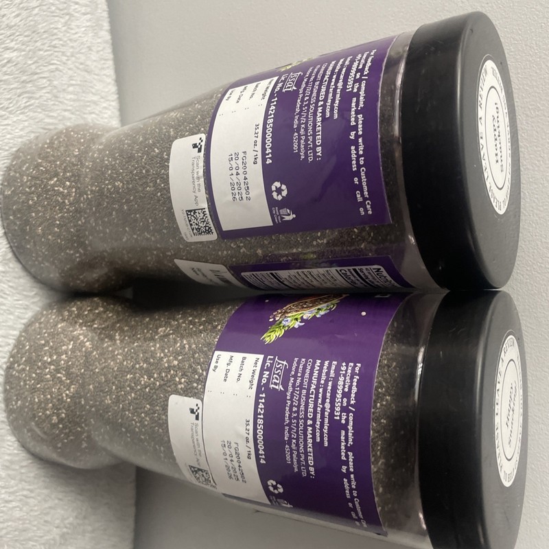 Farmley Chia Seeds-2 units-Over 4 pounds of Chia Seeds-Omega 3-Vegan-Exp 1-15-26 gallery