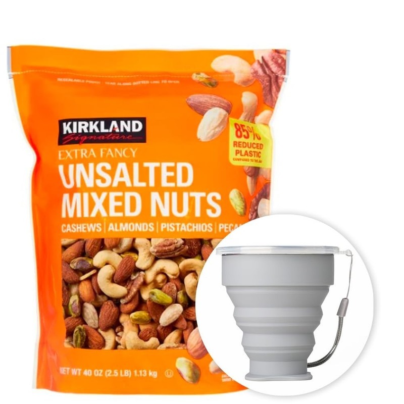 Kirkland Signature Extra Fancy Unsalted Mixed Nuts 40 Oz (2.5 Lb)