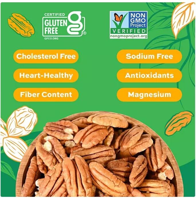 Member's Mark Natural Pecan Halves (32oz.) Great Price FRESH gallery