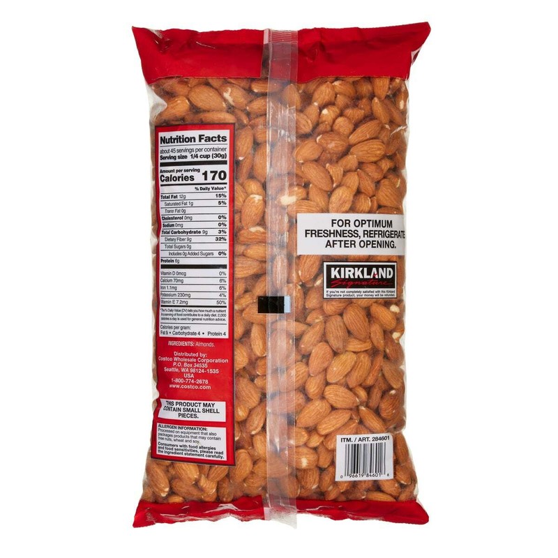 Kirkland Signature Supreme Whole Almonds, 3 lbs gallery