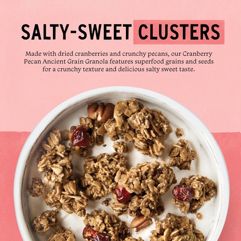 Cranberry Pecan Ancient Grain Granola 12 Ounce Pack of 3 Gluten Free Vegan gallery