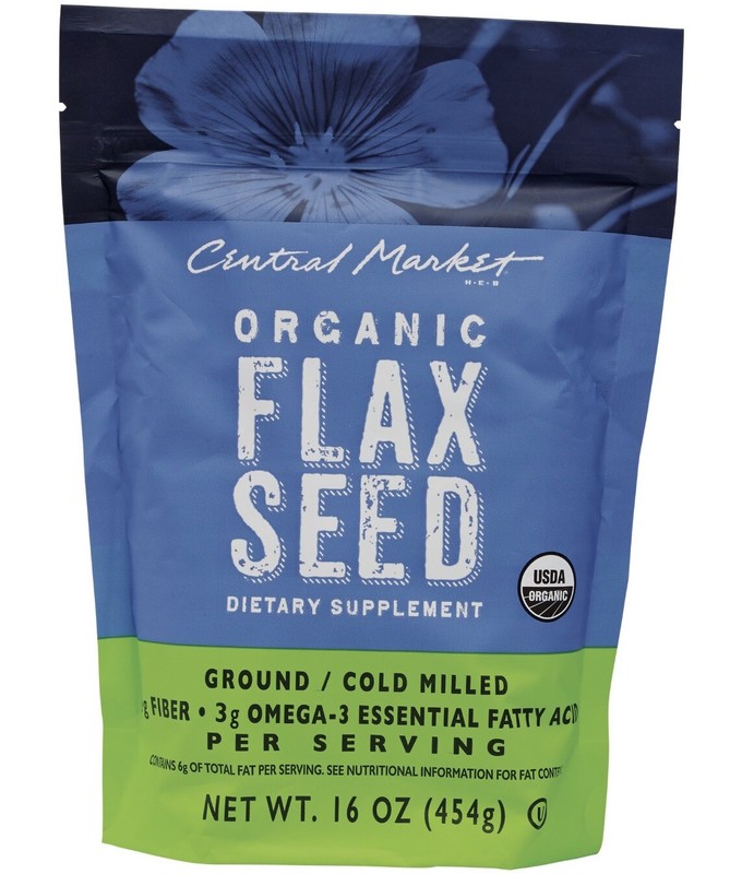 central market organic flax seed diatery supplement 16 oz. lot of 2 gallery