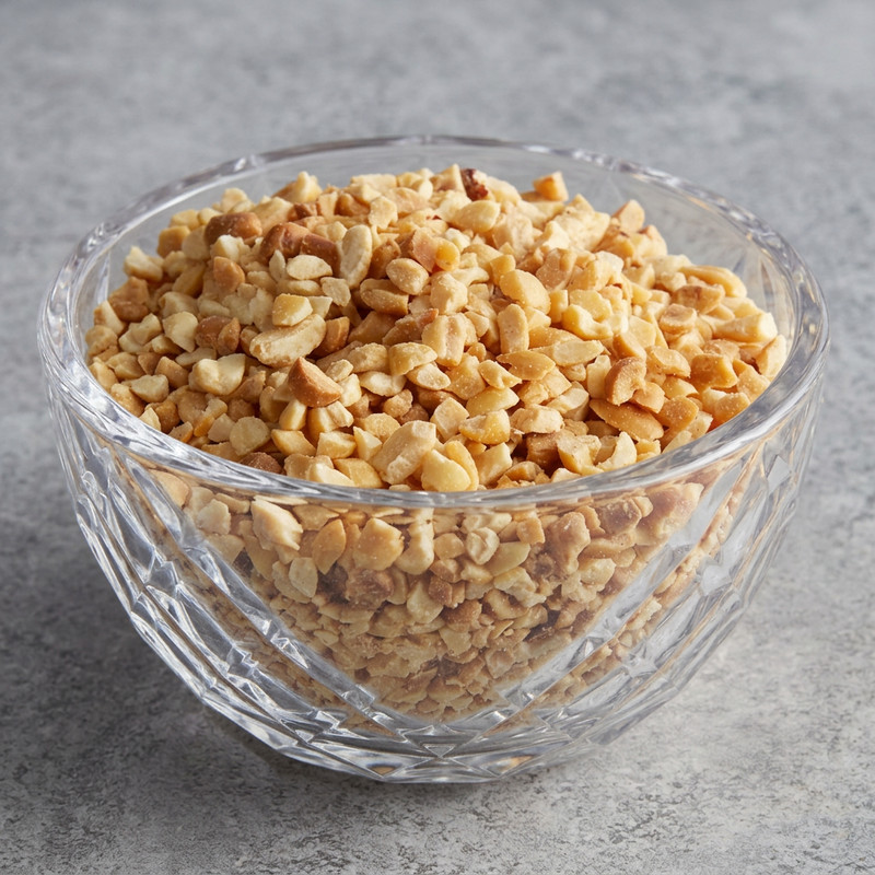 Dry Roasted Unsalted Granulated Peanuts for Baking, Desserts, High Protein