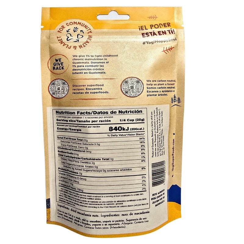 Organic Raw Macadamia Nuts 6oz - High Healthy Fats, Perfect for Snack & Recipe gallery