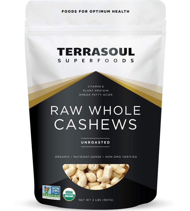 Terrasoul Superfoods Organic Raw Cashews, 2 Lbs, Premium Quality for Snacking…