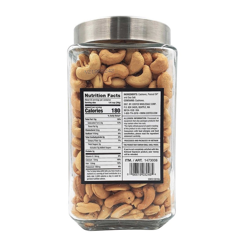 Kirkland Signature Black Label Premier Cashews (38 Ounce) gallery