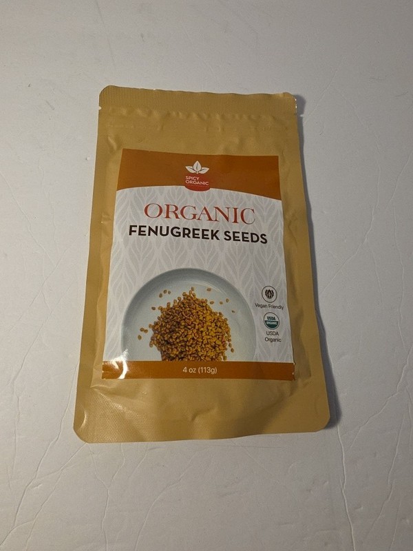 Spicy Organic Fenugreek Seeds 4 Oz Best By 11/28