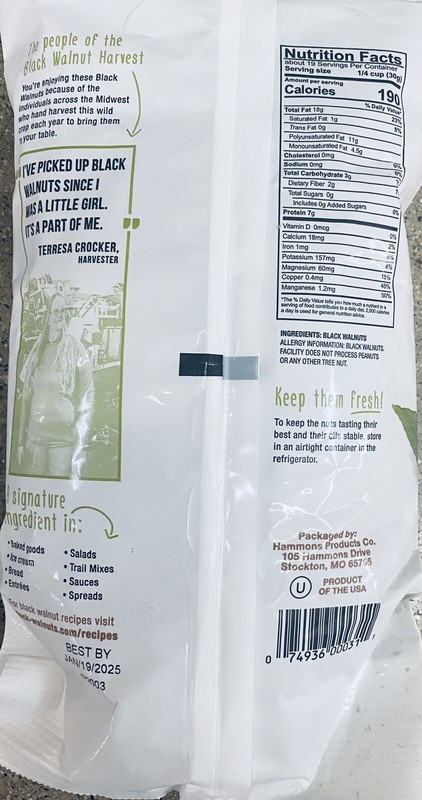 5x Hammons Black Walnuts Wildly Sourced 20 oz Bag - FREE SHIP - 5 PACK gallery