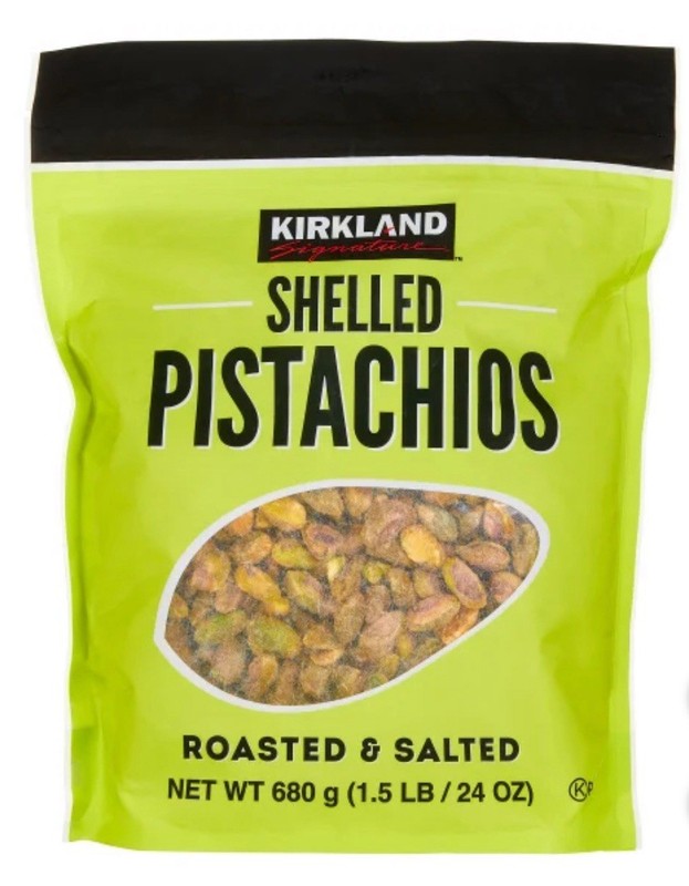 Kirkland Signature Shelled Pistachios, Salted, 1.5 lbs Gluten Free GMO Free