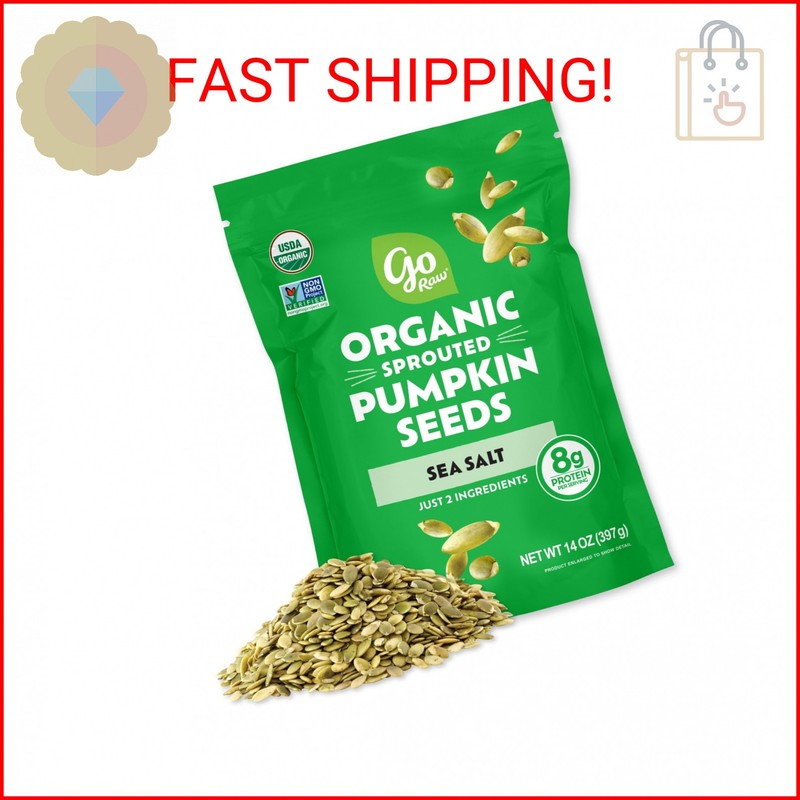 Go Raw Organic Sprouted Pumpkin Seeds, 14 Oz