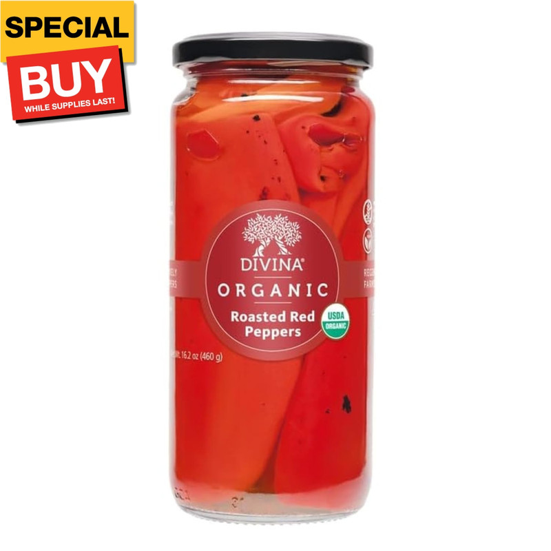 Organic Roasted Sweet Red Peppers, 16.2 ounce