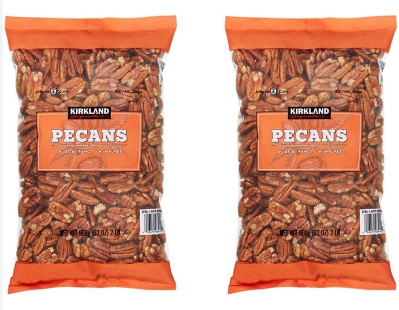 2 X Kirkland Signature #1 US Fancy Pecan Halves 32 Ounce TOTAL 4LB EXP 05/2027