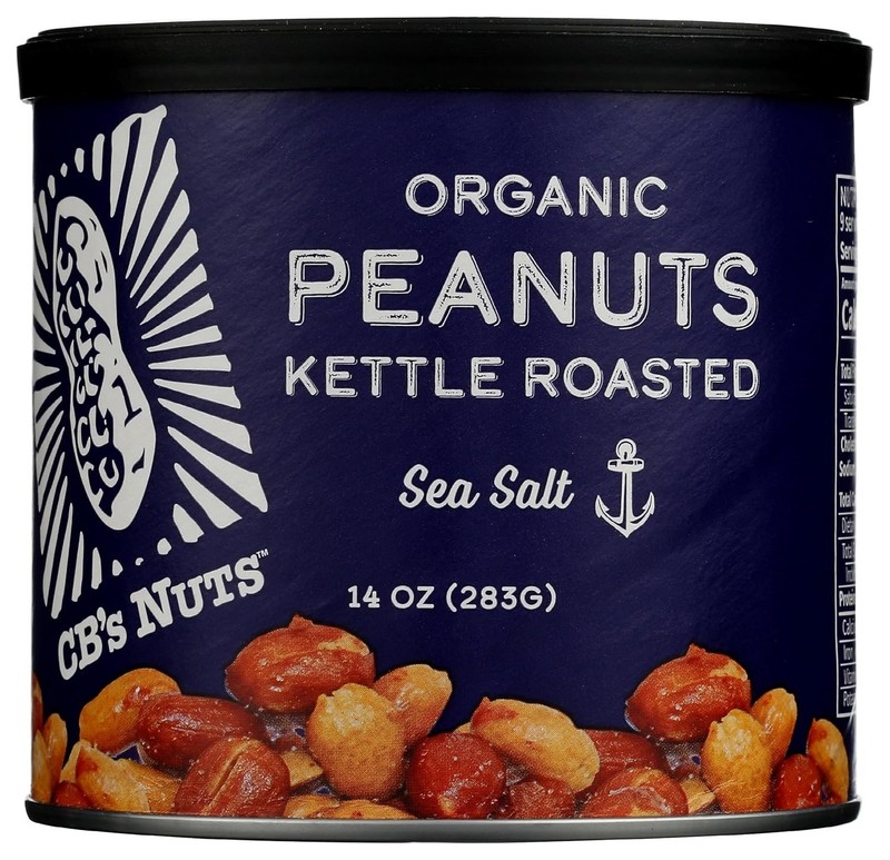 Handcrafted Organic Kettle Roasted Sea Salt Peanuts - 14 Oz - Snack Elegance gallery
