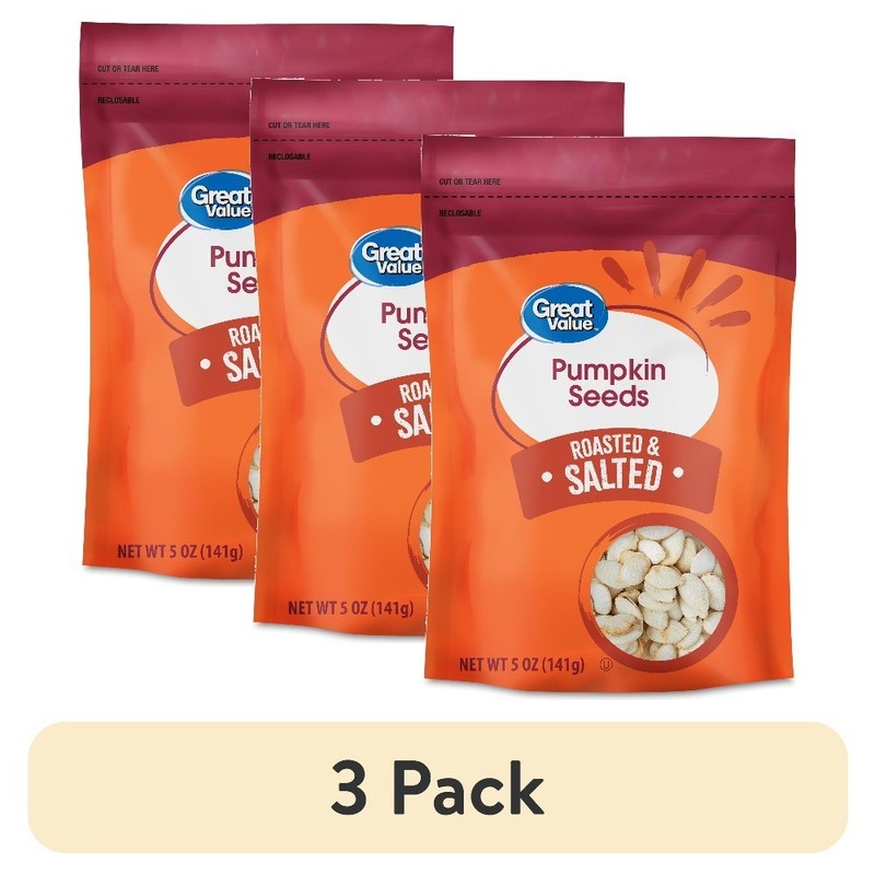 Roasted & Salted Pumpkin Seeds 5 oz Pack of 3