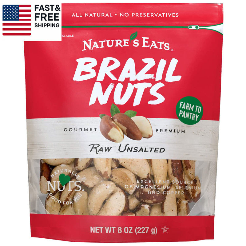 Nature’S Eats Raw Brazil Nuts - Whole Unsalted Superfood Snack from Brazil - Hea gallery