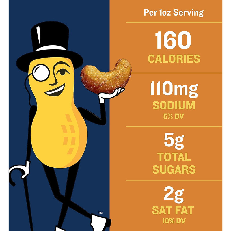 PLANTERS Deluxe Honey Roasted Whole Cashews, Party Snack, Plant-Based Protein, a gallery