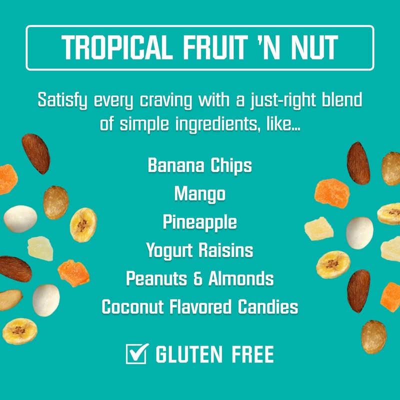 Kar’s Nuts Tropical Fruit ‘N Nut Trail Mix, 5.5 oz Resealable Pouch Pack of 1... gallery