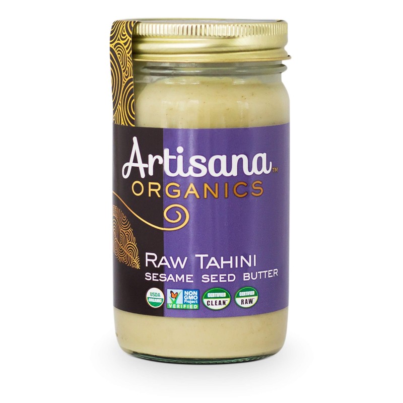 Organic Tahini Butter 14 Ounce Vegan Gluten Free Non GMO Raw Sesame Seeds