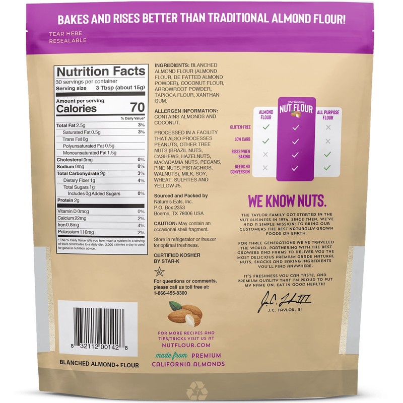 Nature’s Eats Ultimate Almond Flour Blend Gluten-Free 16 oz gallery