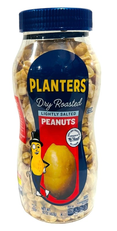 Planters Dry Roasted Lightly Salted Peanuts 16 oz
