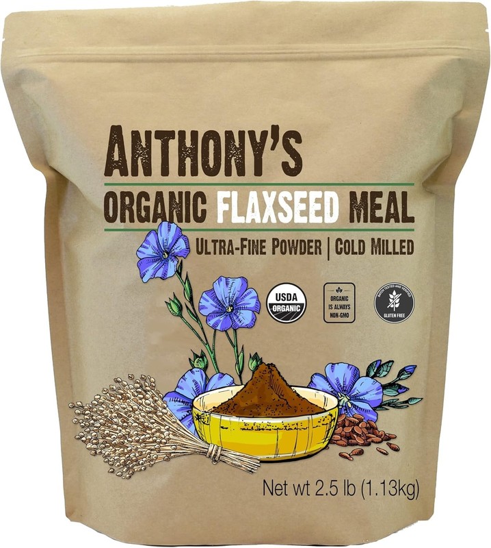 Organic Flaxseed Meal - 2.5 lb Gluten-Free, Cold Milled, Keto & Friendly gallery