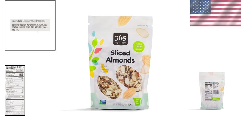 -Friendly Sliced Almonds 8 Ounce - No Sugar Added for Guilt-Free Enjoyment gallery