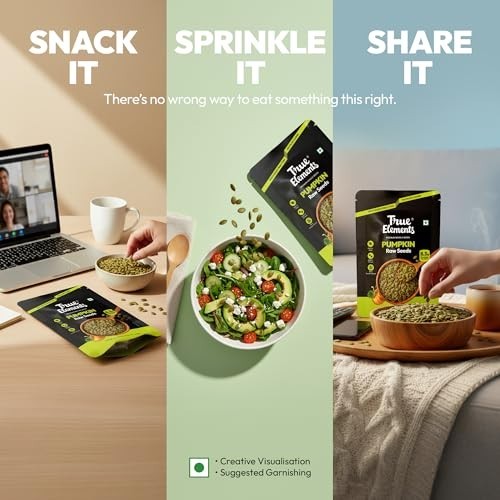 True Elements Pumpkin Seeds 250g AAA Grade Raw Protein Rich Healthy Snack gallery