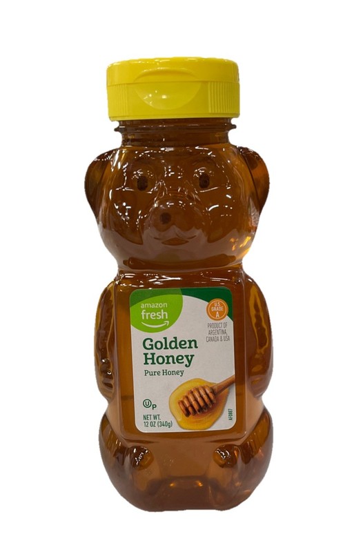 Amazon Fresh, Golden Honey, 12 Oz (12 Pack)