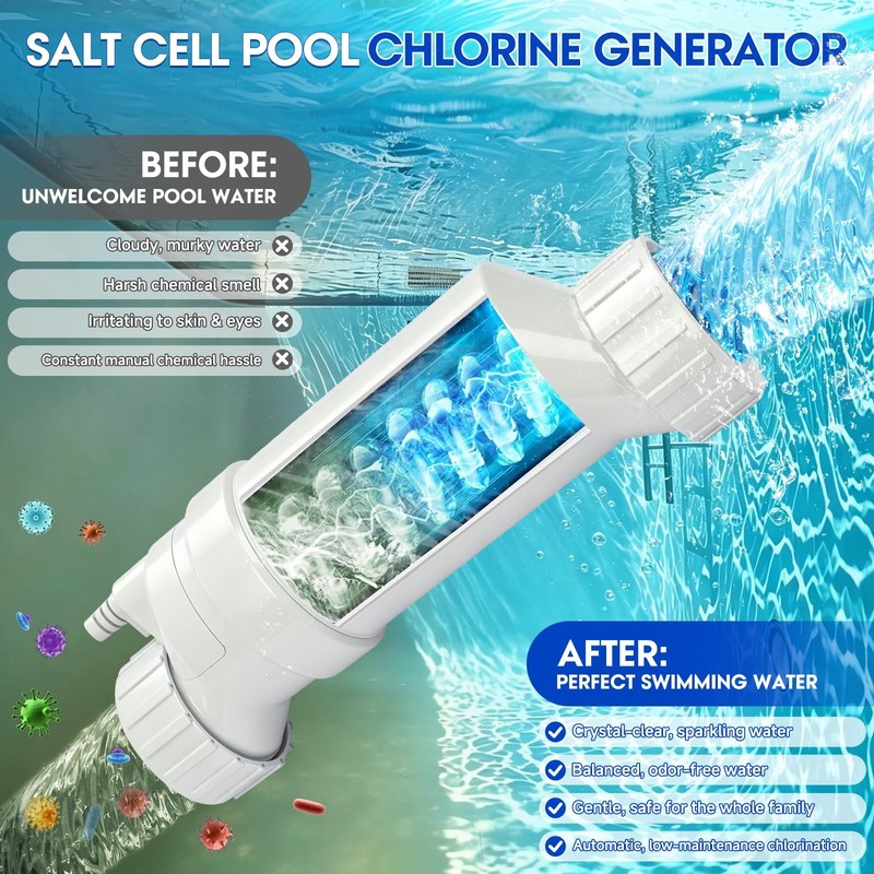 Salt Cell Fit for Hayward T--15, High-Efficiency Stable Chlorine Output, Prem... gallery